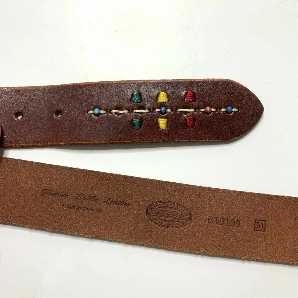 Fossil Belt Women M‎ Embroidered Beaded Leather